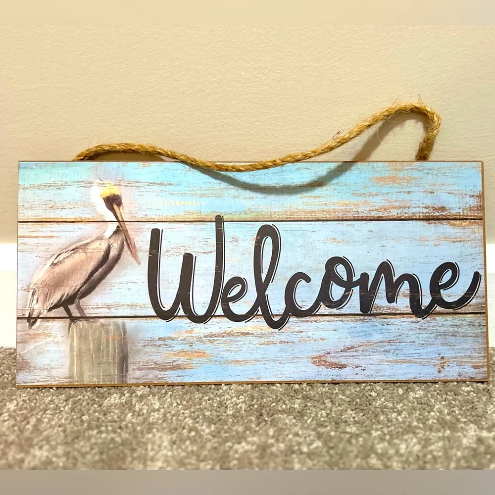 Nautical Welcome Sign & Anchor Bundle - Picture 2 of 7